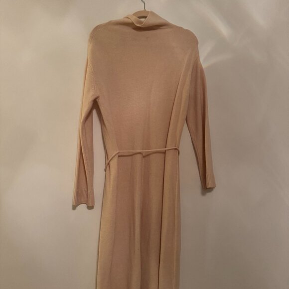 VINCE | Blush Wool & Cashmere Turtleneck Sweater Dress - Picture 4 of 6